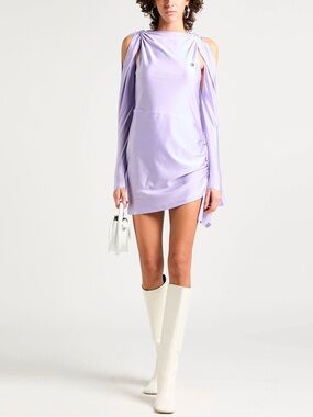 Coperni Cutout Mini Dress with Draped Detail